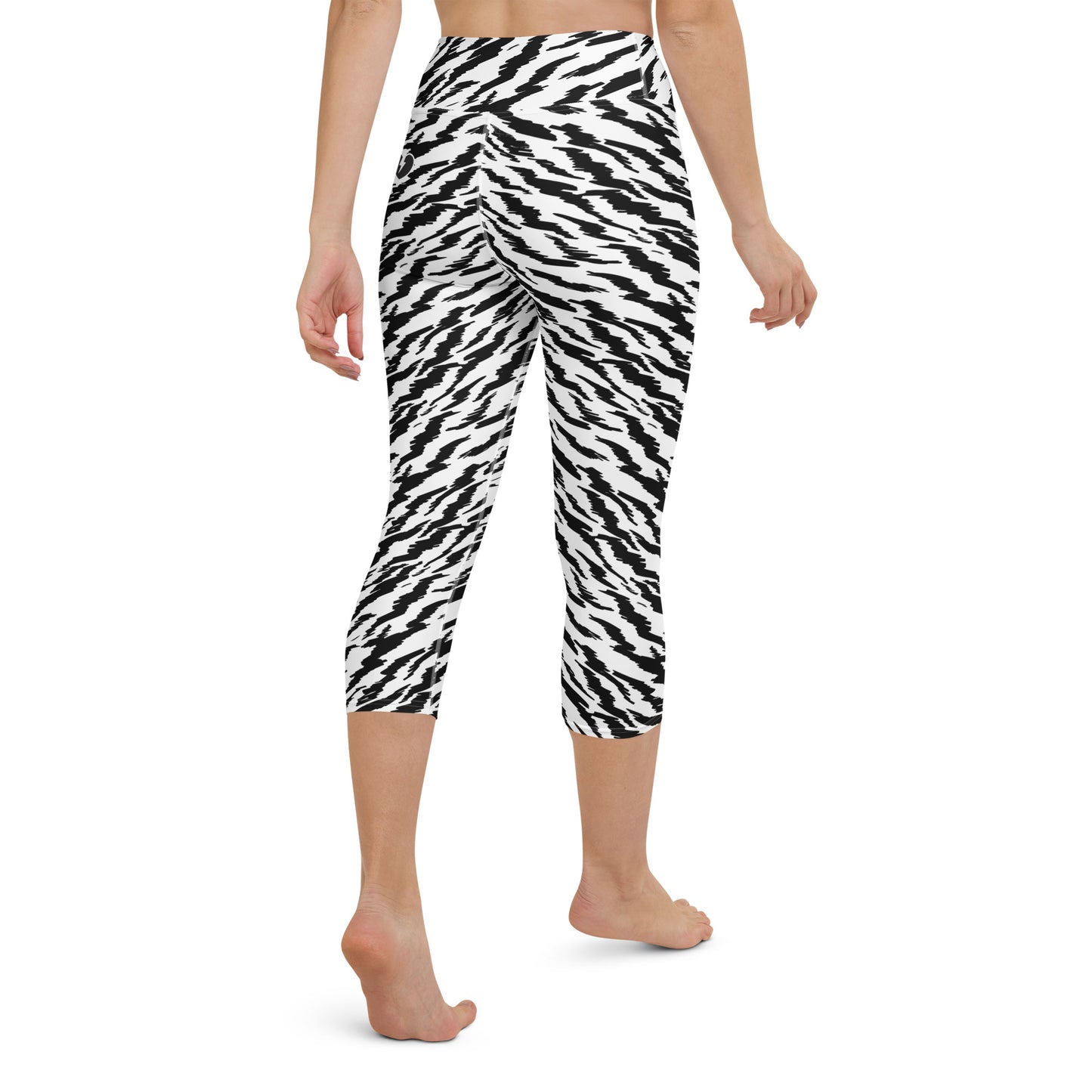 WHITE TIGER LIGHTNING CUSTOM CAPRI LEGGINGS