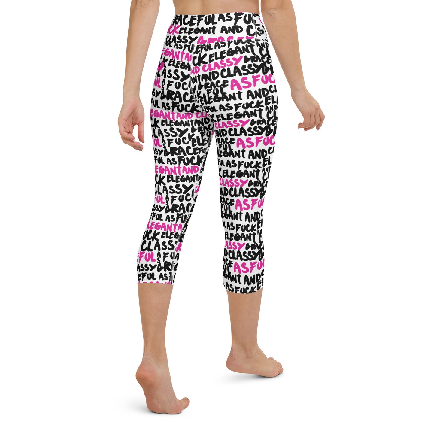 GRACEFUL AS FUCK CUSTOM CAPRI LEGGINGS