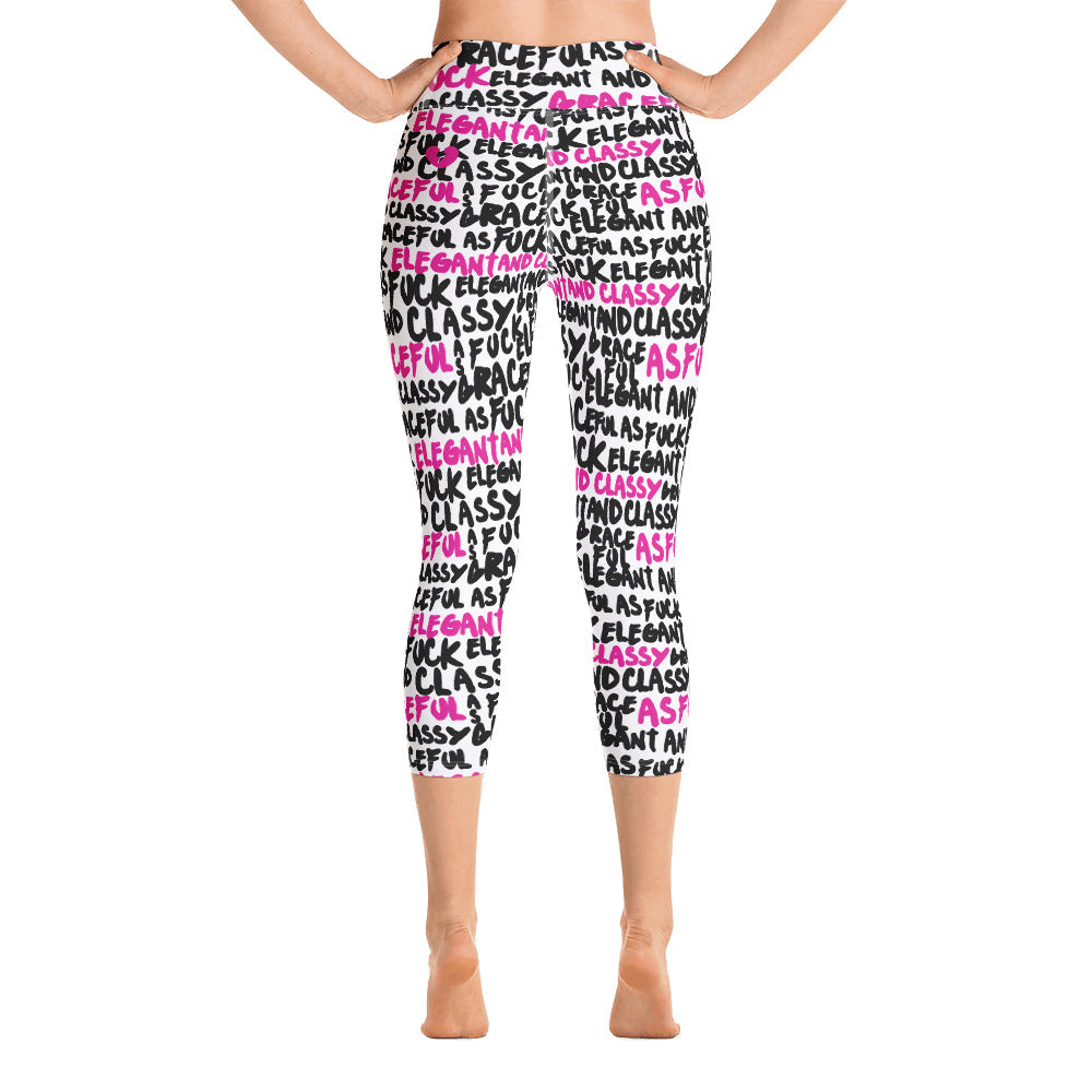 GRACEFUL AS FUCK CUSTOM CAPRI LEGGINGS