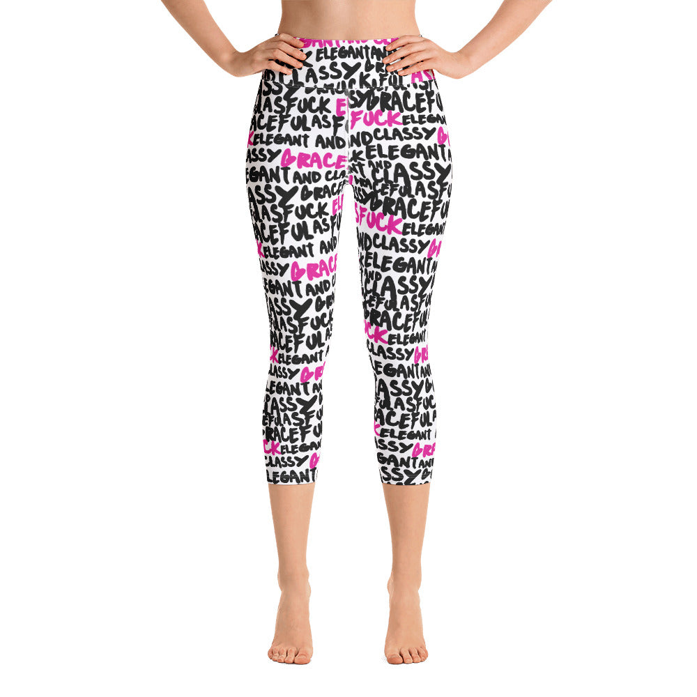 GRACEFUL AS FUCK CUSTOM CAPRI LEGGINGS