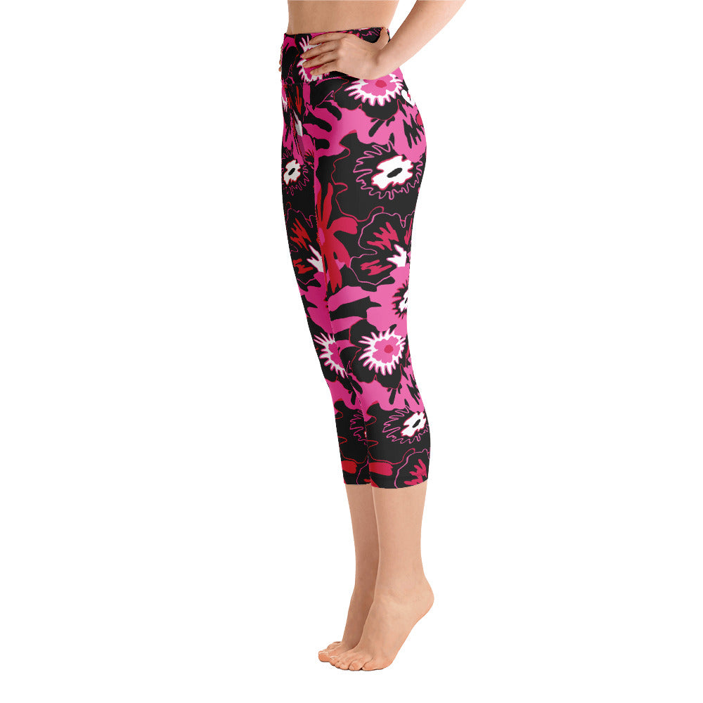 WILD FLOWER CUSTOM CAPRI LEGGINGS