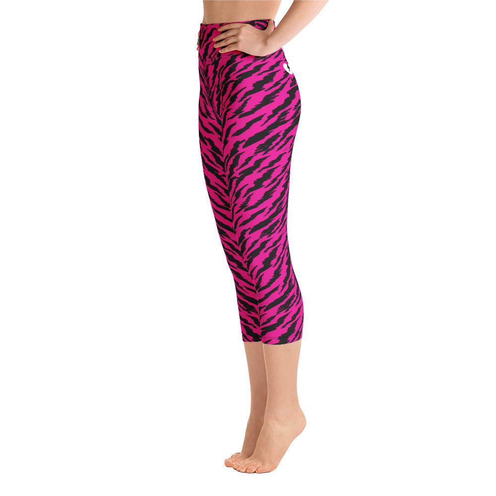 ROSA TIGER CUSTOM CAPRI LEGGINGS