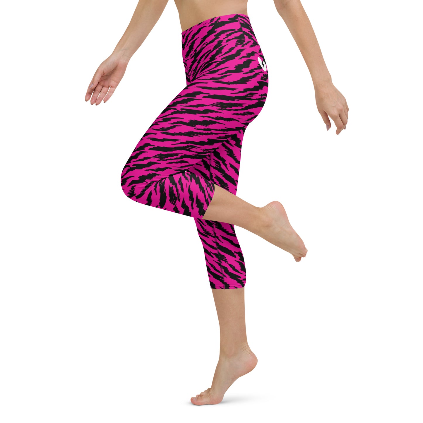 ROSA TIGER CUSTOM CAPRI LEGGINGS