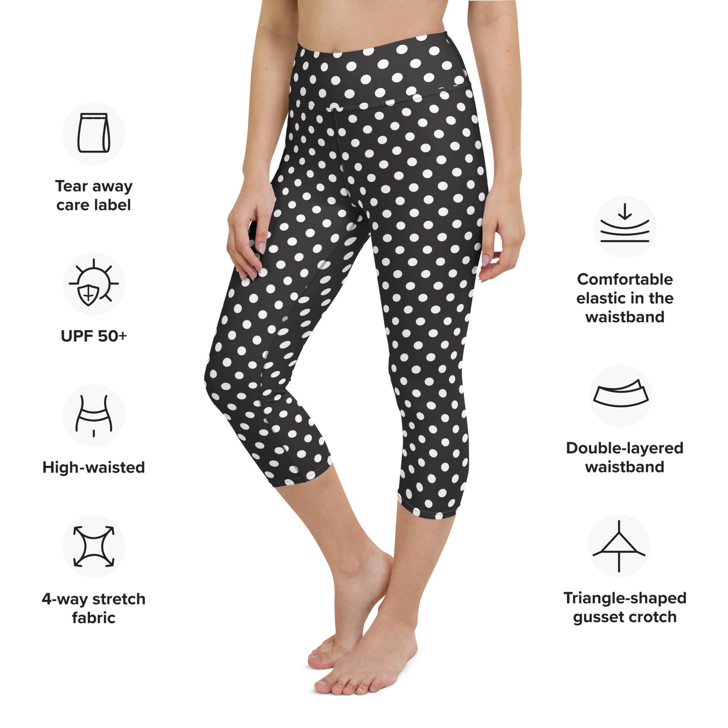 DITSY DOT CUSTOM CAPRI LEGGINGS