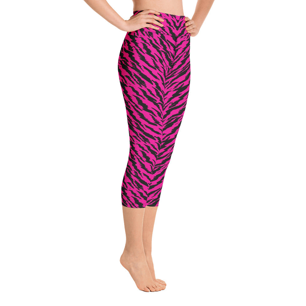 ROSA TIGER CUSTOM CAPRI LEGGINGS