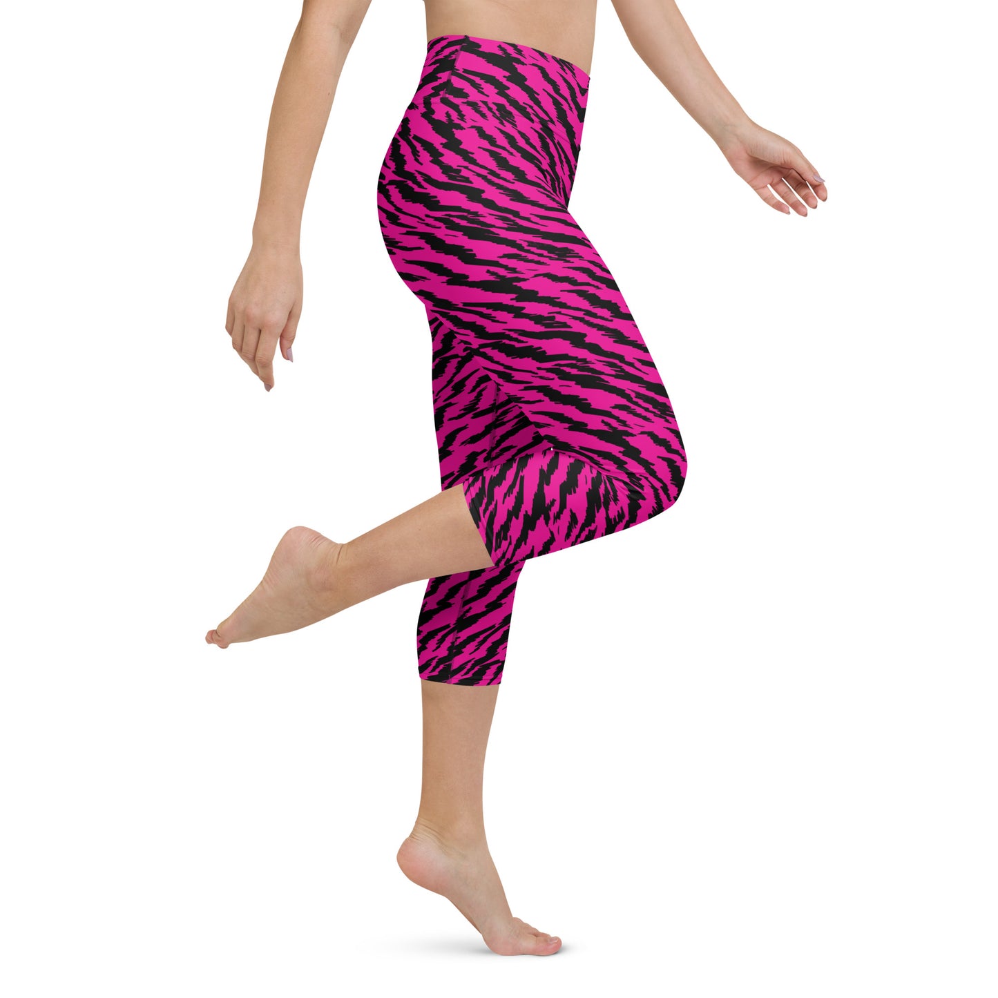 ROSA TIGER CUSTOM CAPRI LEGGINGS