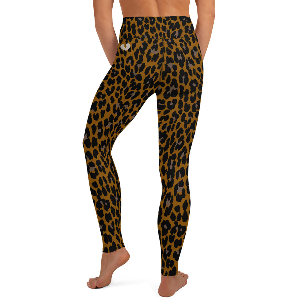BRONZE ROCK LEOPARD CUSTOM LEGGINGS
