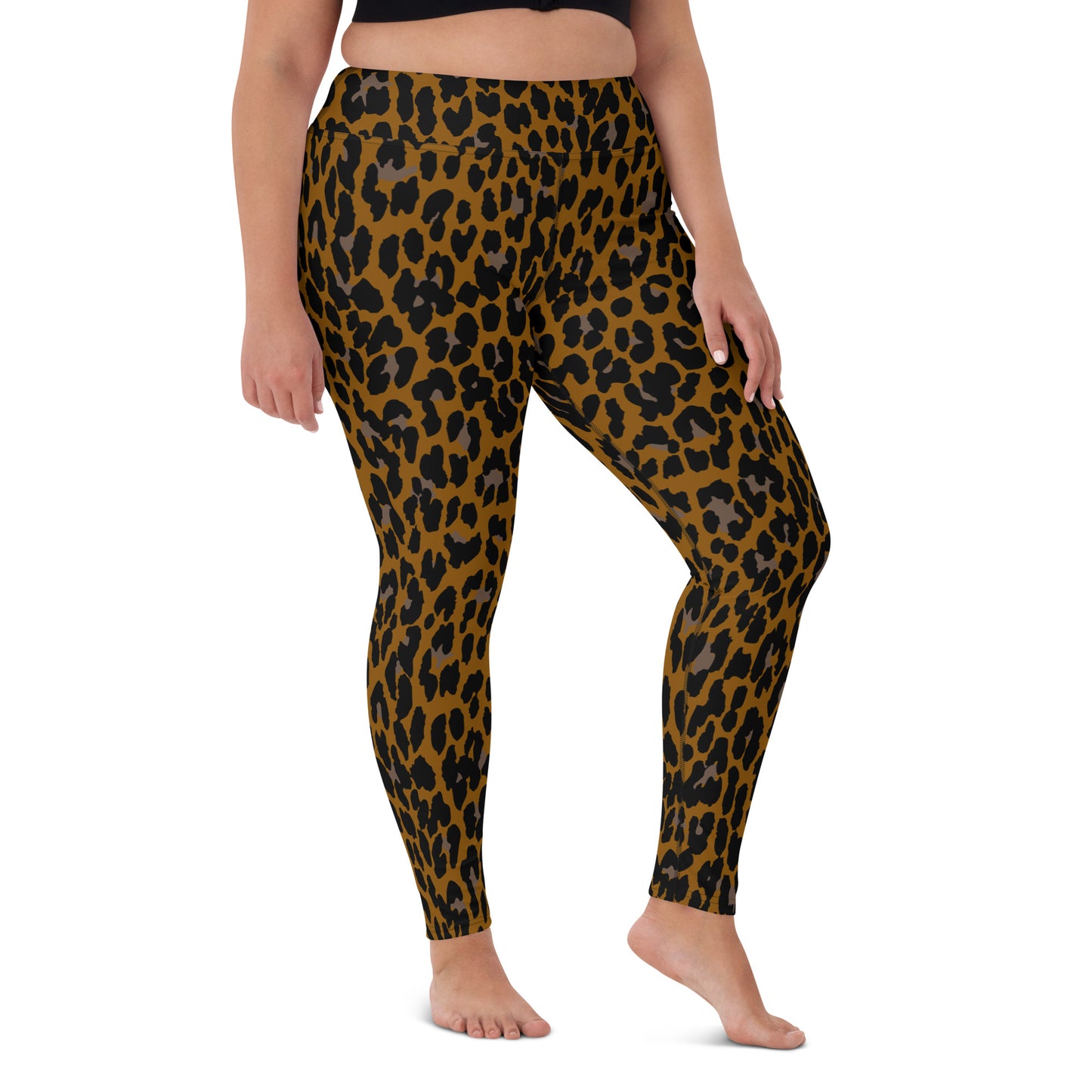 BRONZE ROCK LEOPARD CUSTOM LEGGINGS