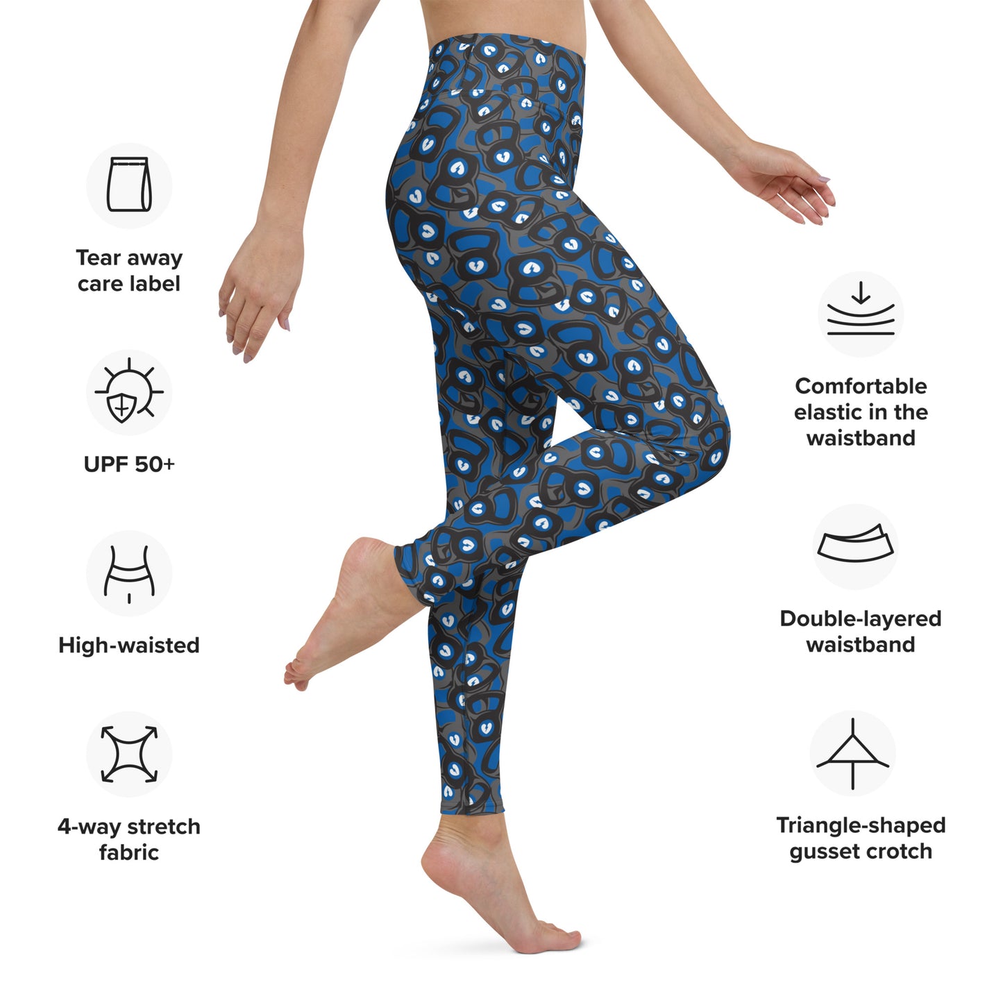 HG BLUE KETTLE BELLE CUSTOM LEGGINGS