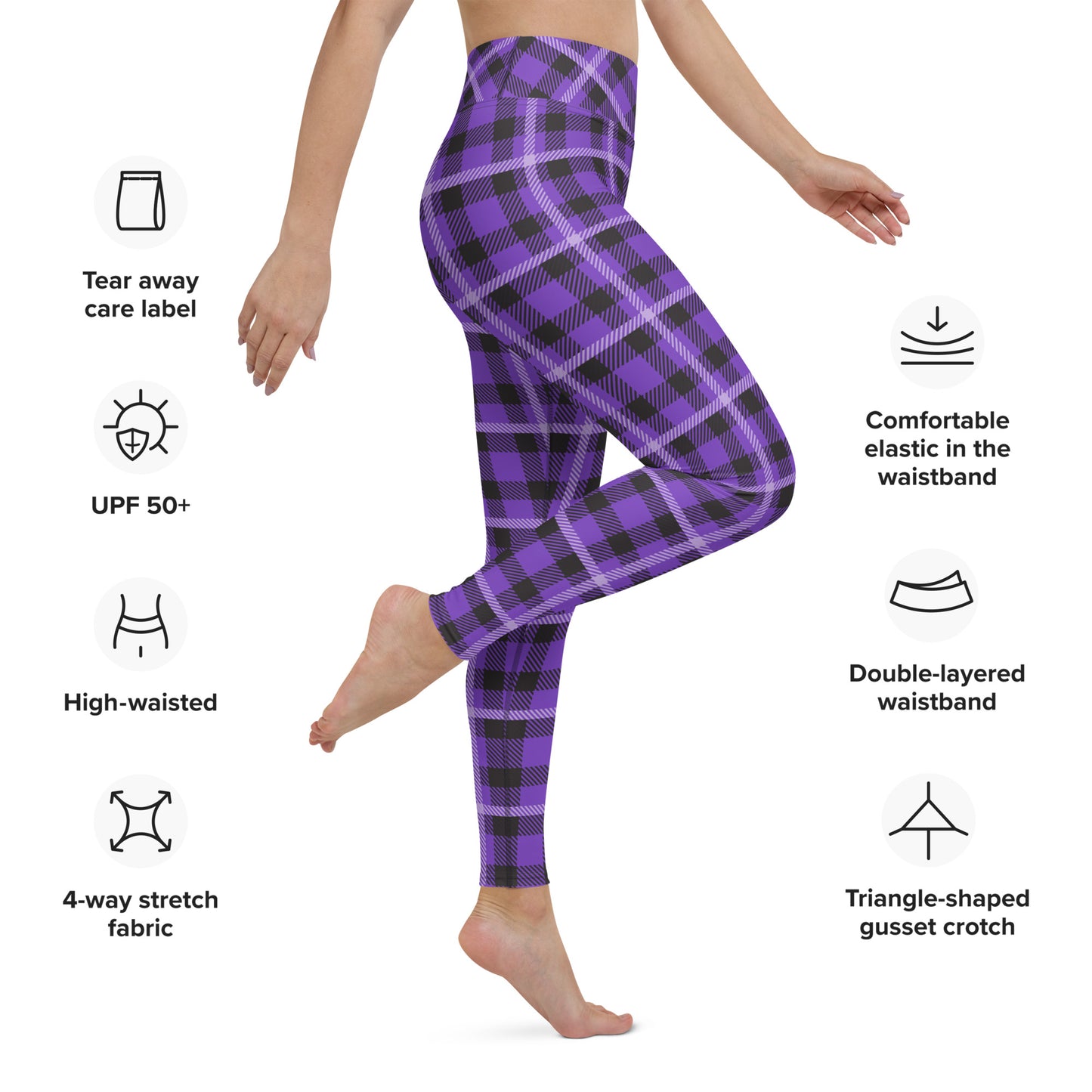 HEART CLAN TARTAN CUSTOM LEGGINGS