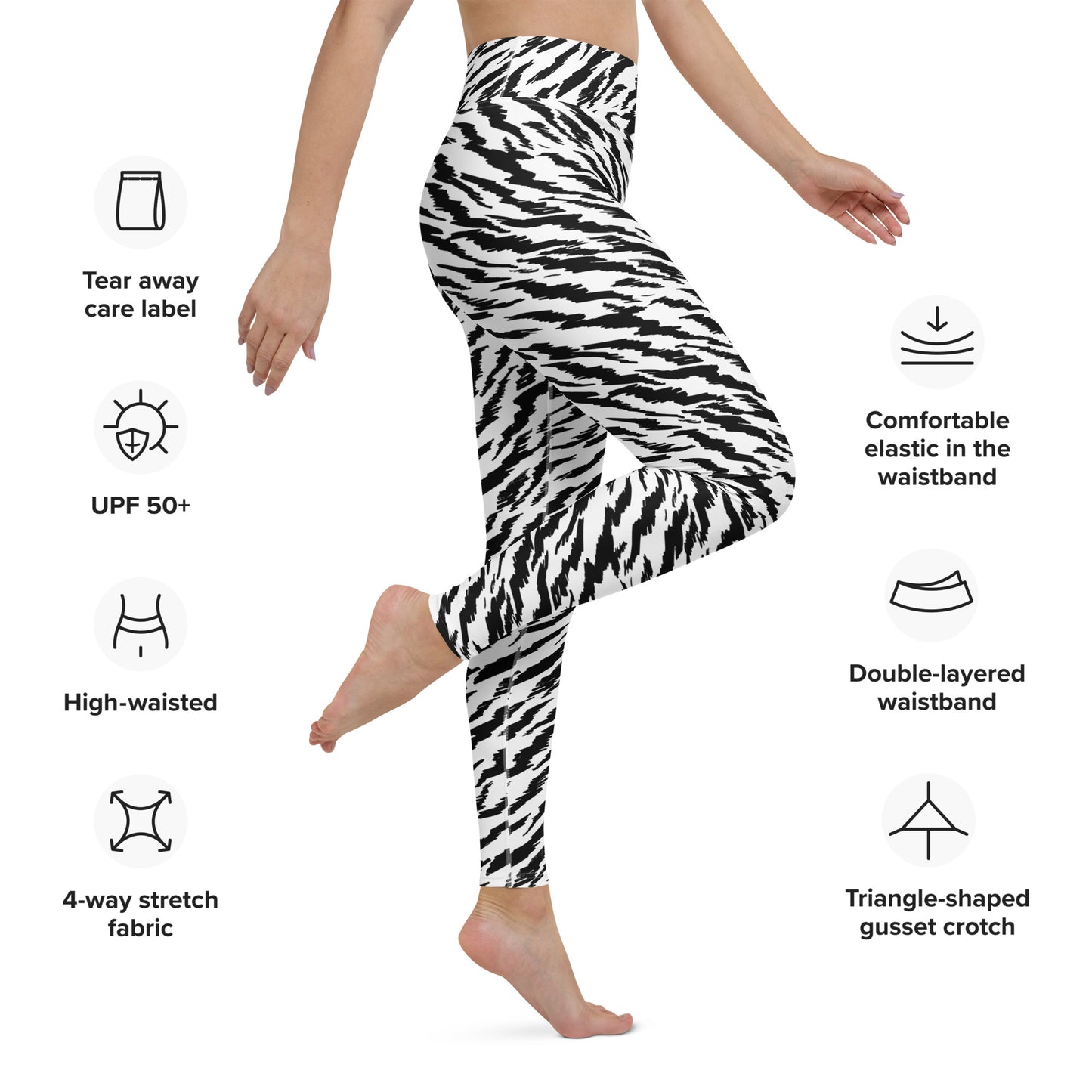 WHITE TIGER LIGHTNING CUSTOM LEGGINGS