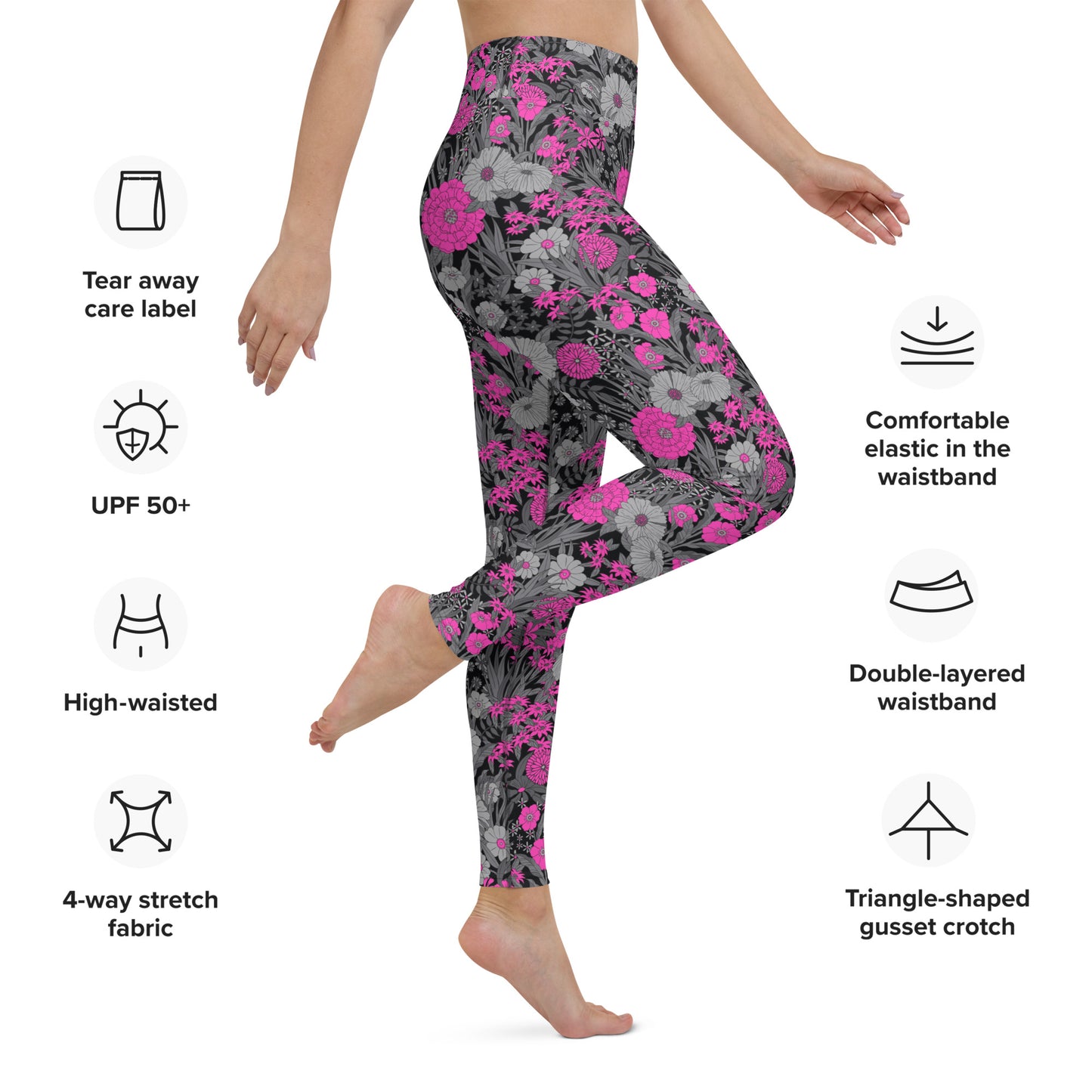 PRETTY POP VINTAGE GARDEN CUSTOM LEGGINGS