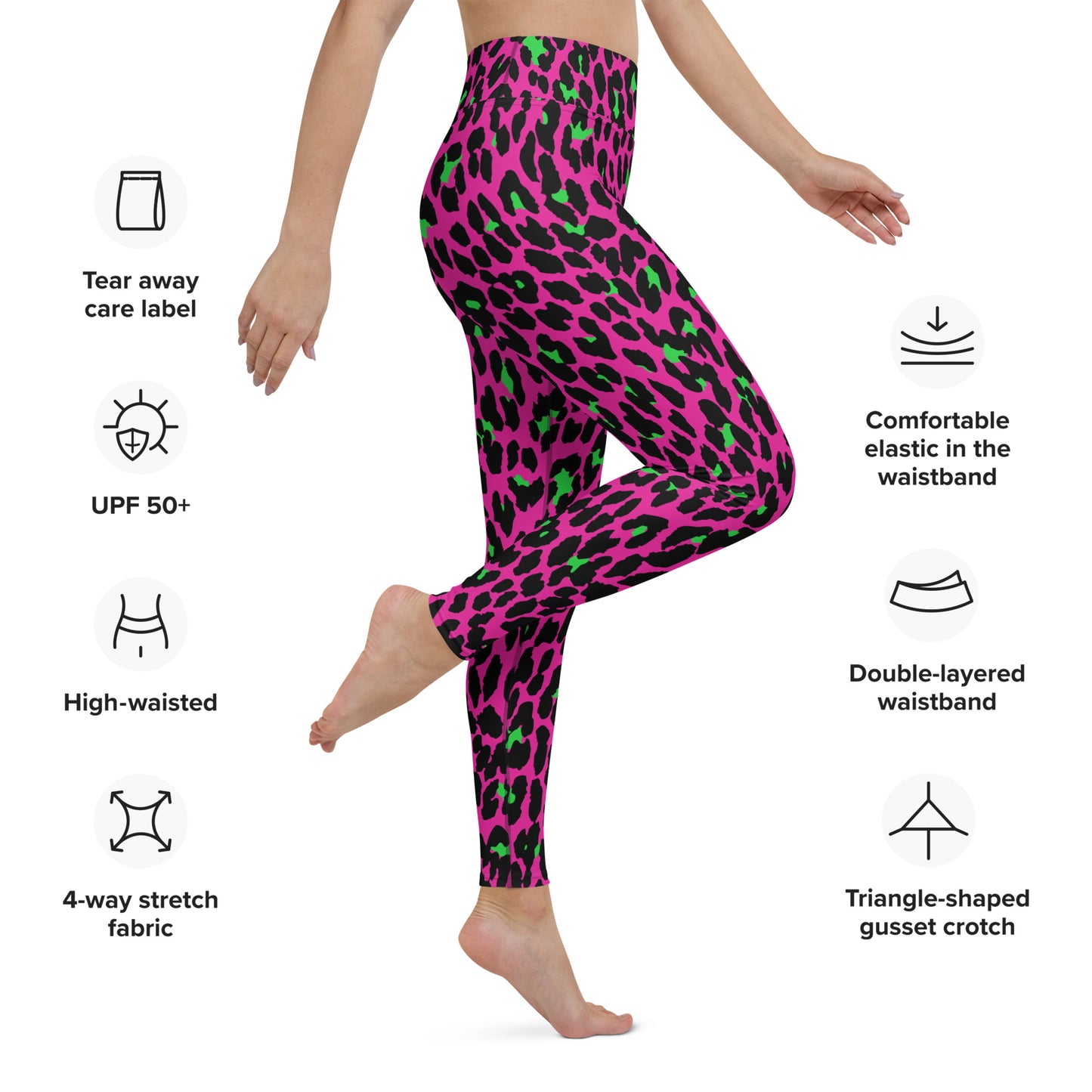 HELL-ISLAND CUSTOM LEGGINGS - POP PINK