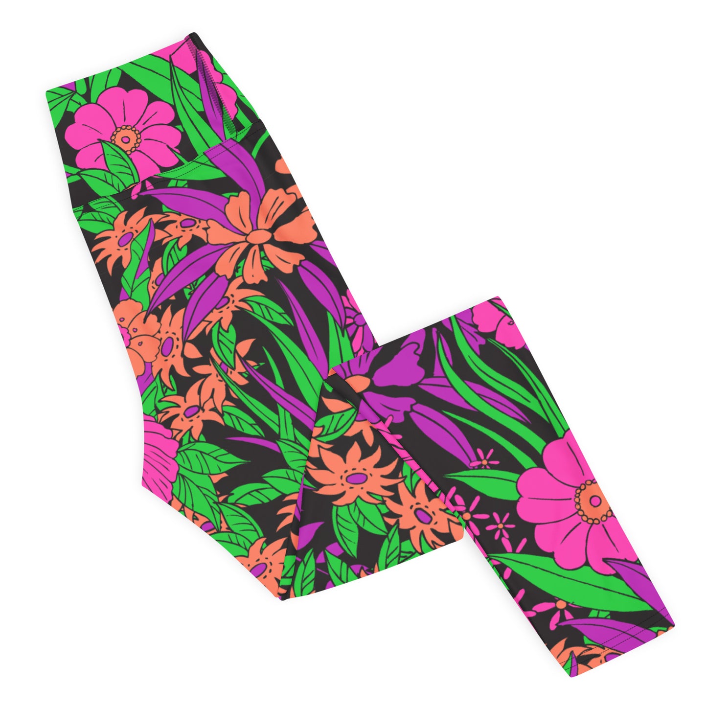 RRRETRO FLORRRAL CUSTOM LEGGINGS