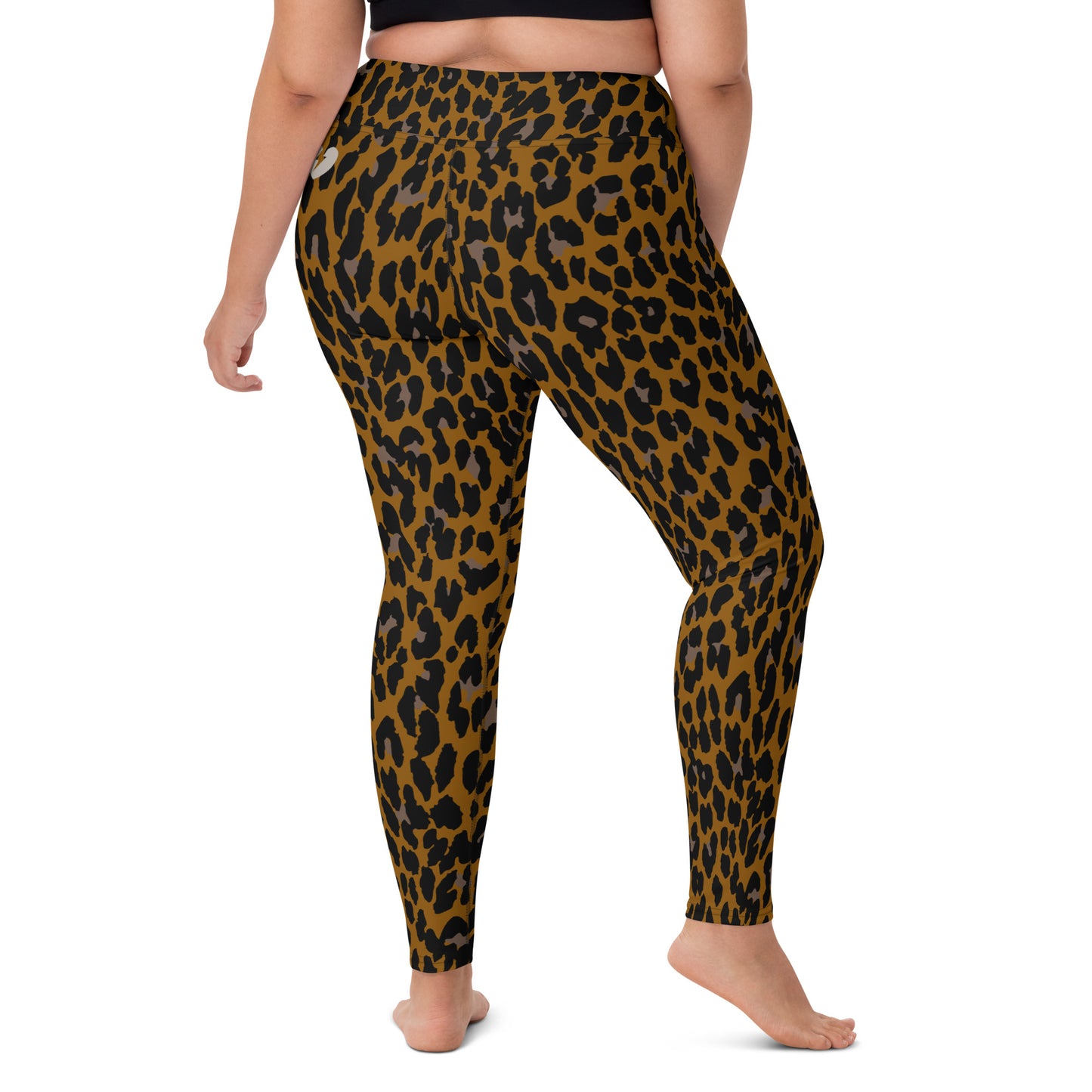 BRONZE ROCK LEOPARD CUSTOM LEGGINGS