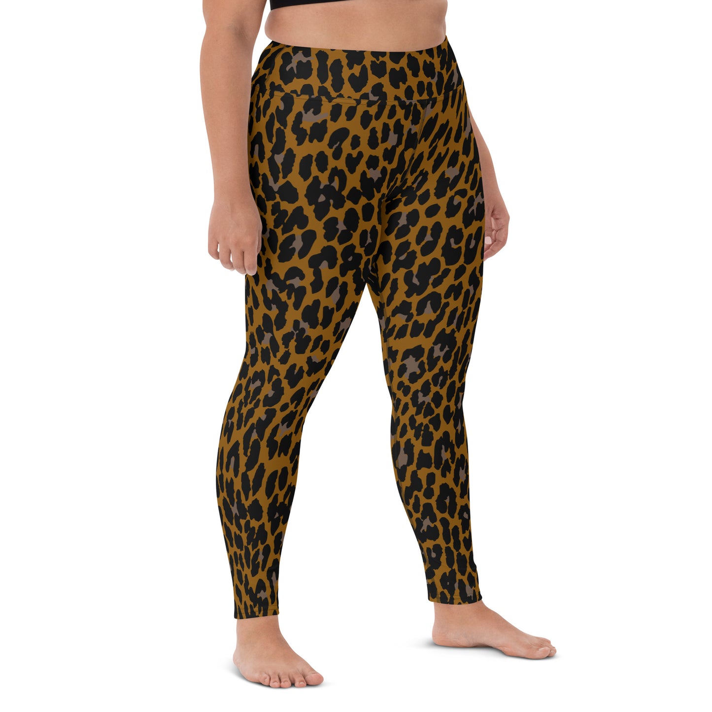 BRONZE ROCK LEOPARD CUSTOM LEGGINGS