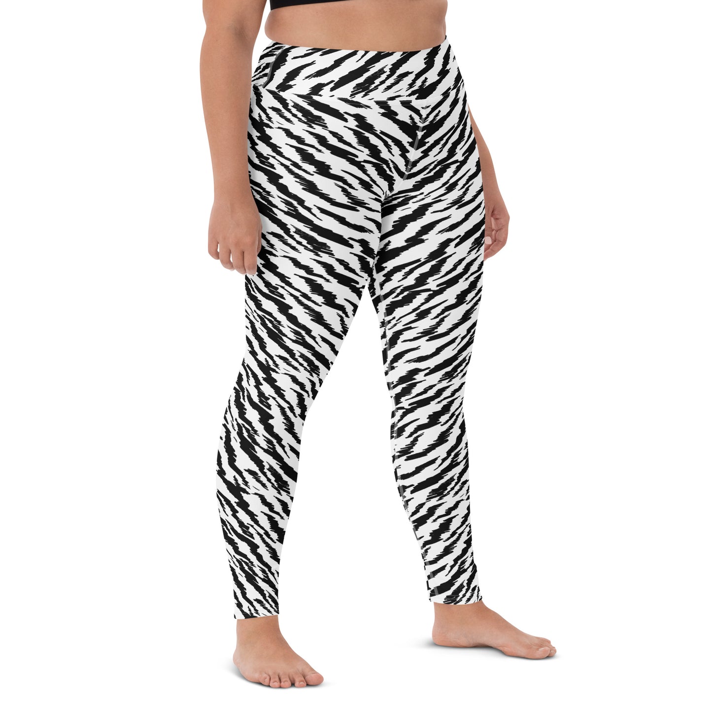 WHITE TIGER LIGHTNING CUSTOM LEGGINGS