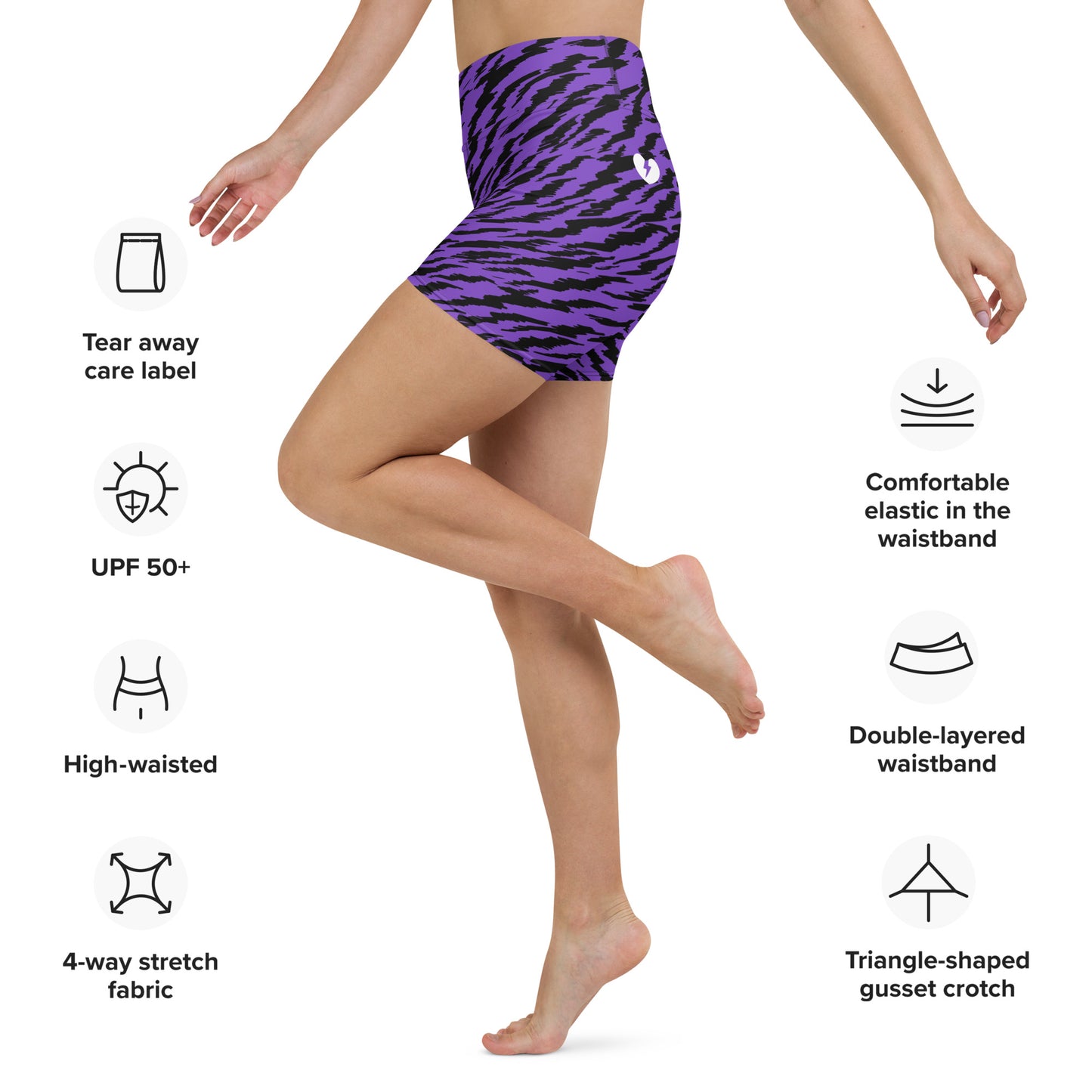 PURPLE TIGER-LIGHTNING CUSTOM BIKE PANTS