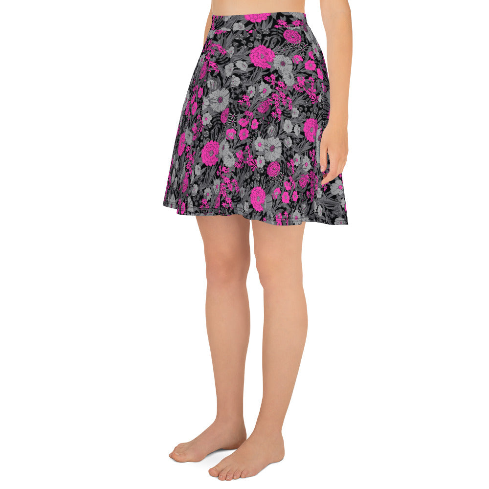 PRETTY POP VINTAGE GARDEN CUSTOM SKATER SKIRT