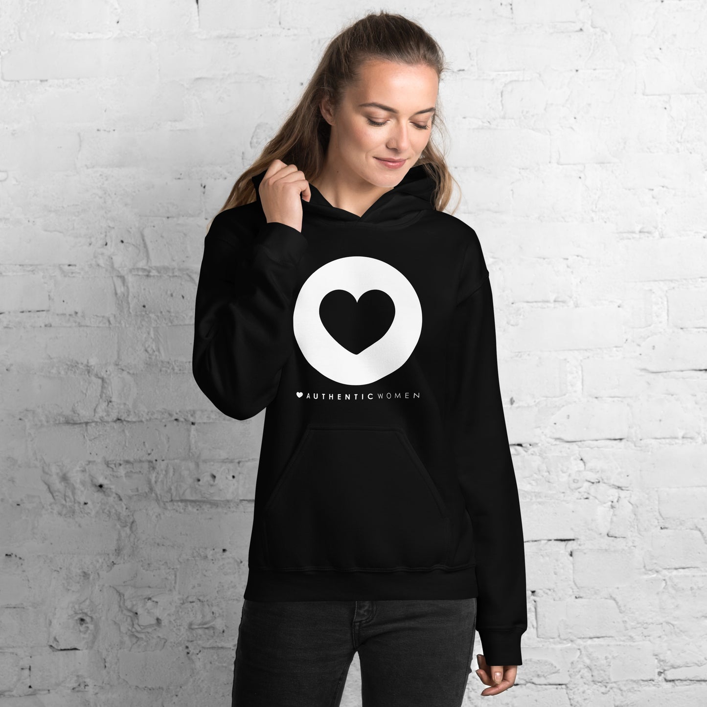 SISTER BIZ AUTHENTIC WOMEN HOODIE - BLACK