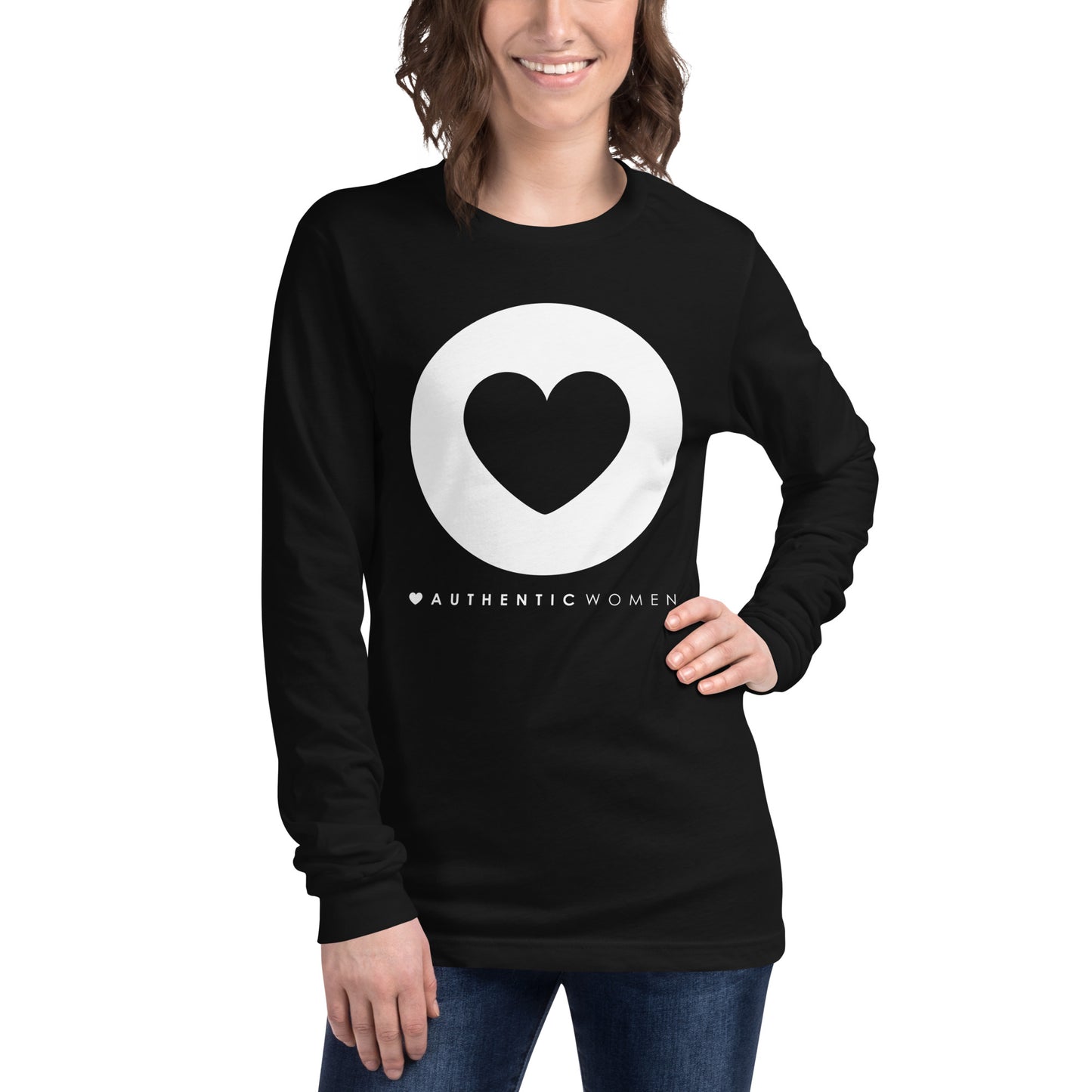 SISTER BIZ AUTHENTIC WOMEN ESSENTIAL L/S TEE - BLACK