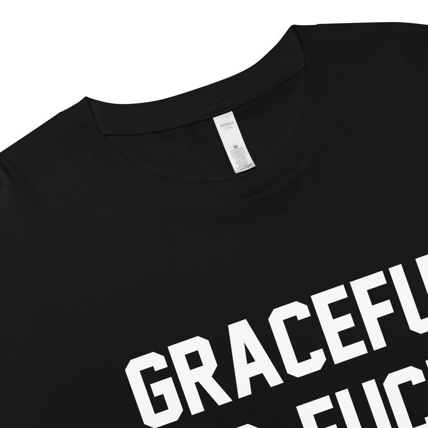 GRACEFUL AS FUCK CUSTOM CROP TEE