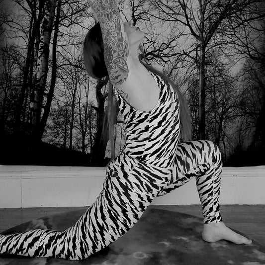 WHITE TIGER LIGHTNING CUSTOM LEOTARD