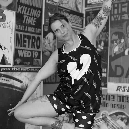 POLKA VIBE CUSTOM ALT BRA TOP