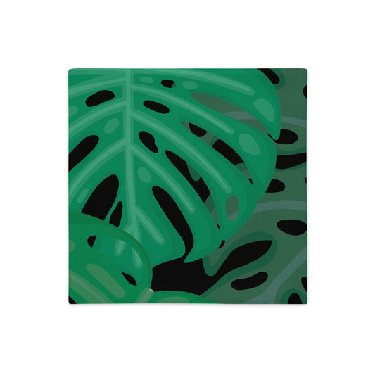 X KELSIE COSMIC MONSTERA CUSTOM PREMO PILLOW CASE 18x 18