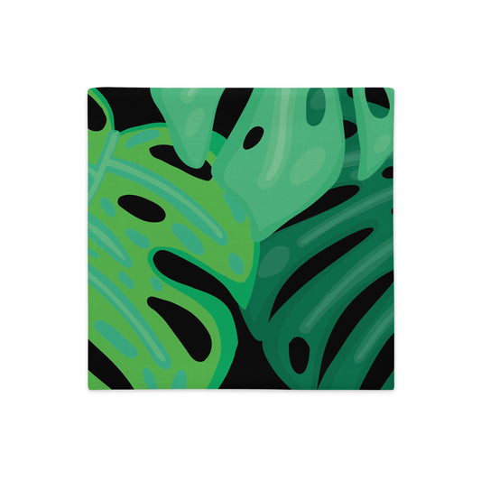 X KELSIE COSMIC MONSTERA CUSTOM PREMO PILLOW CASE 18x 18