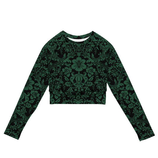 ETHEREAL DAMASK CUSTOM UPF 50+ CROP TOP