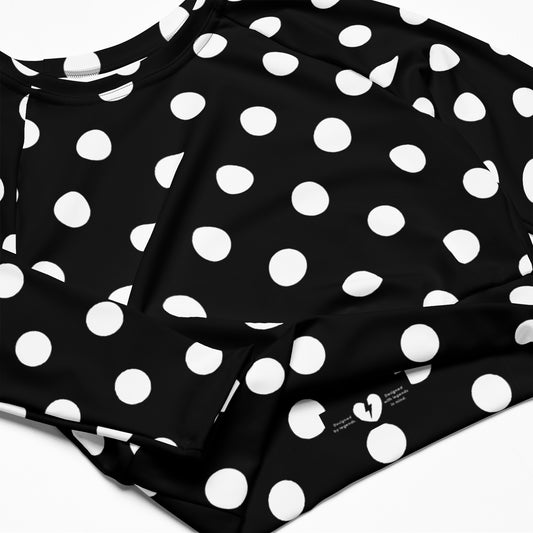 POLKA VIBE CUSTOM UPF 50+ CROP TOP
