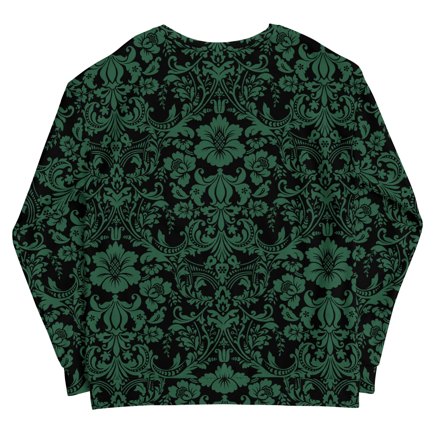 ETHEREAL EMERALD DAMASK CUSTOM SWEATER