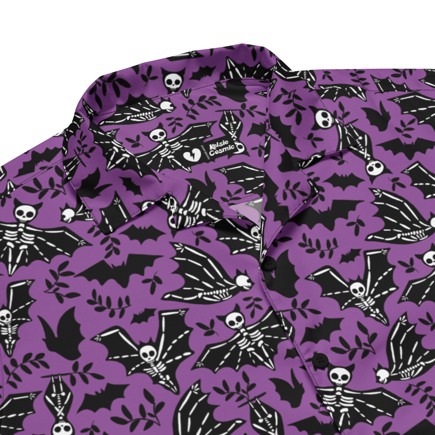 X KELSIE COSMIC SKELLY BAT CUSTOM SHIRT - PURPS