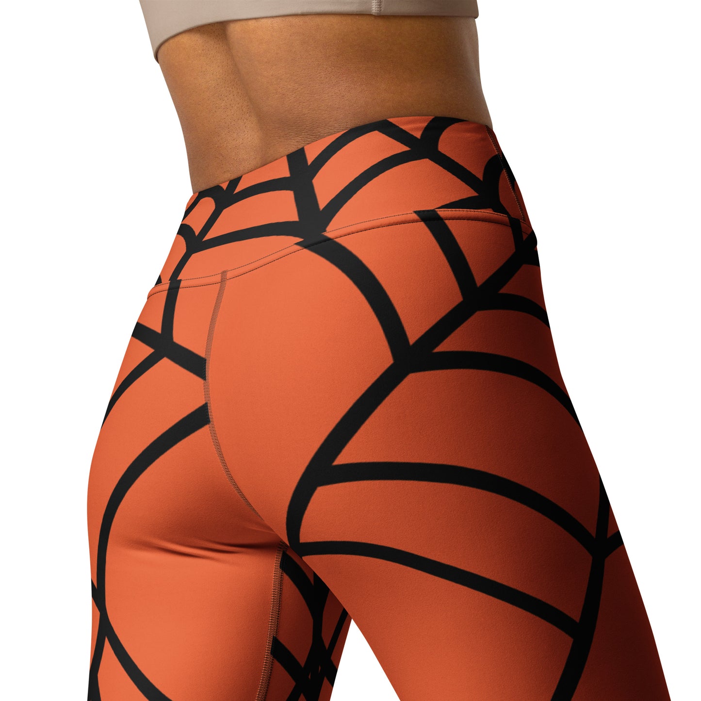 ECCENTRIC WEB CUSTOM LEGGINGS - ORANGE