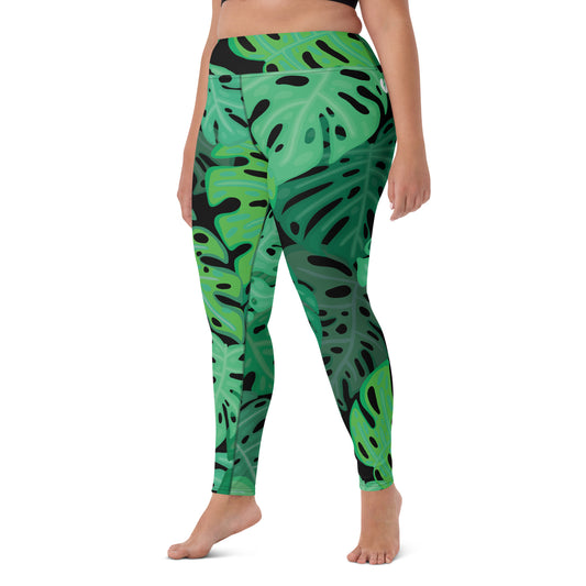 X KELSIE COSMIC MONSTERA CUSTOM LEGGINGS