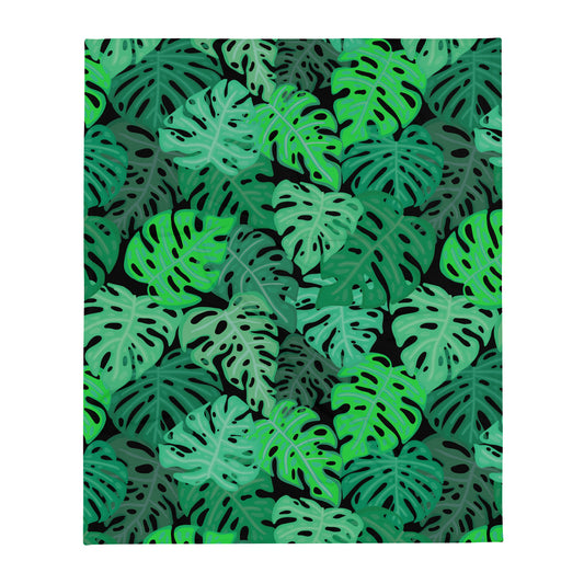 X KELSIE COSMIC MONSTERA THROW