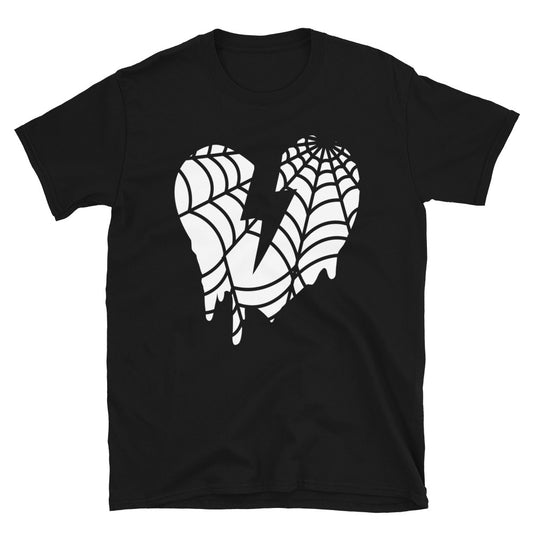 WEB HEART CUSTOM TEE - BLACK