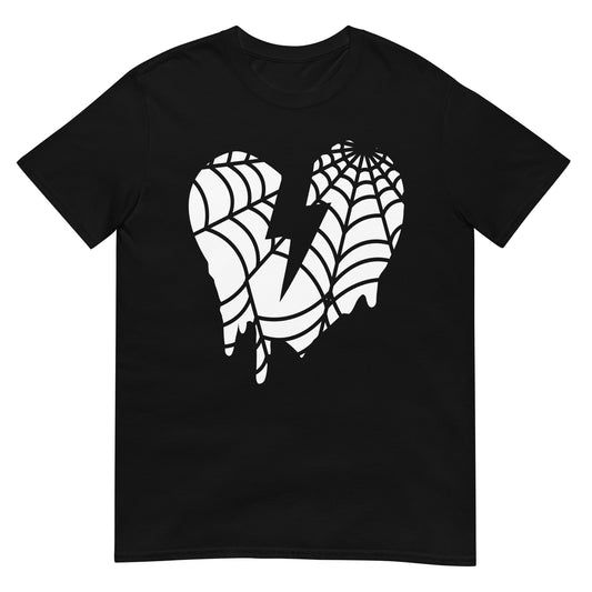 WEB HEART CUSTOM TEE - BLACK