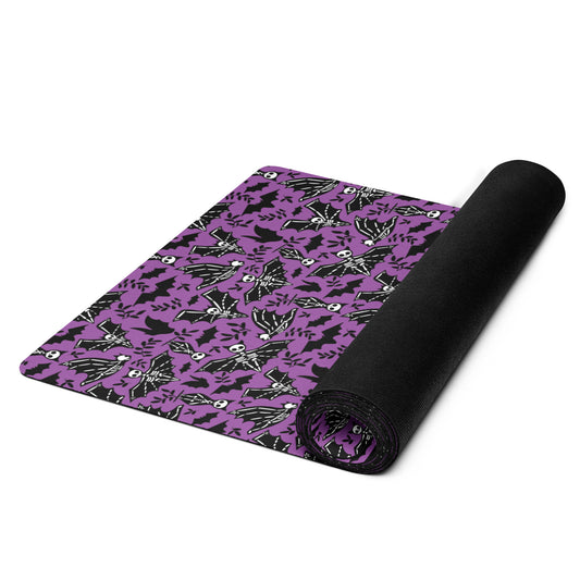 X KELSIE COSMIC SKELLY BAT CUSTOM YOGA MAT - PURPS