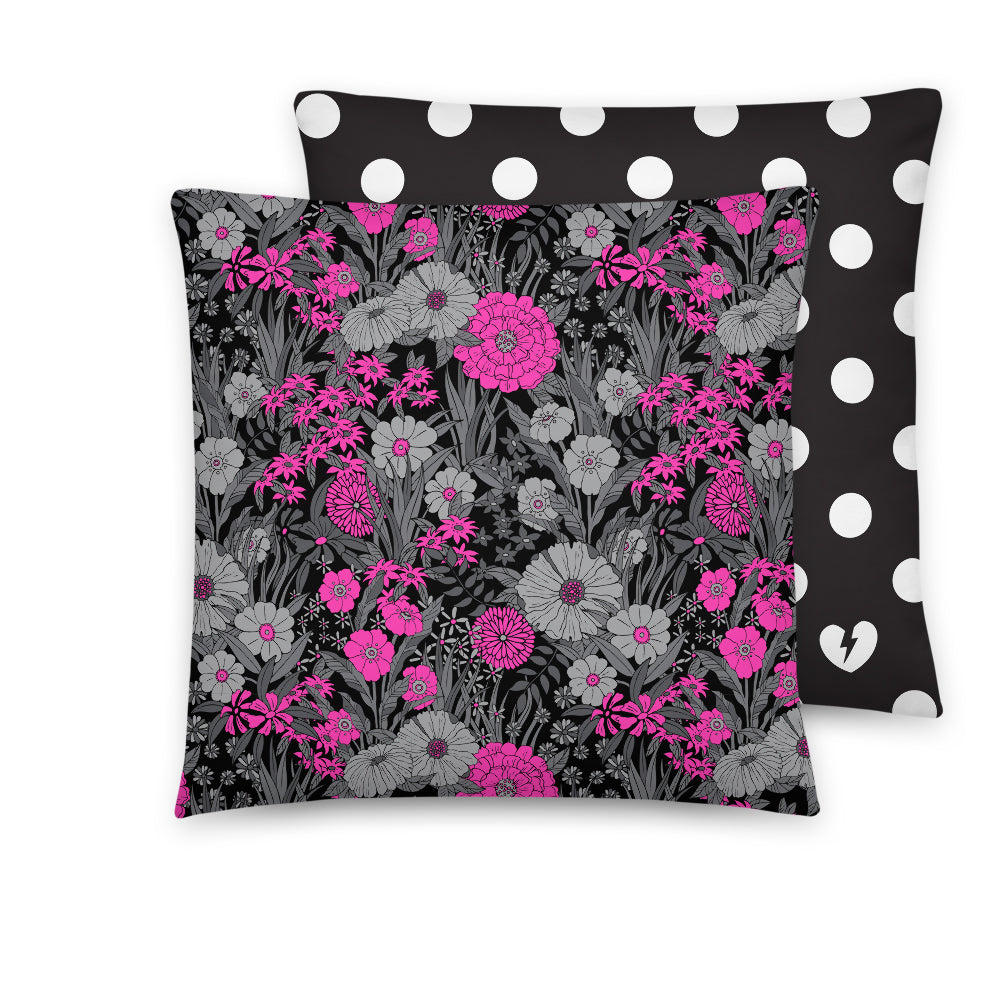 FLORAL VS. POLKA DOT CUSTOM CUSHION (COVER)