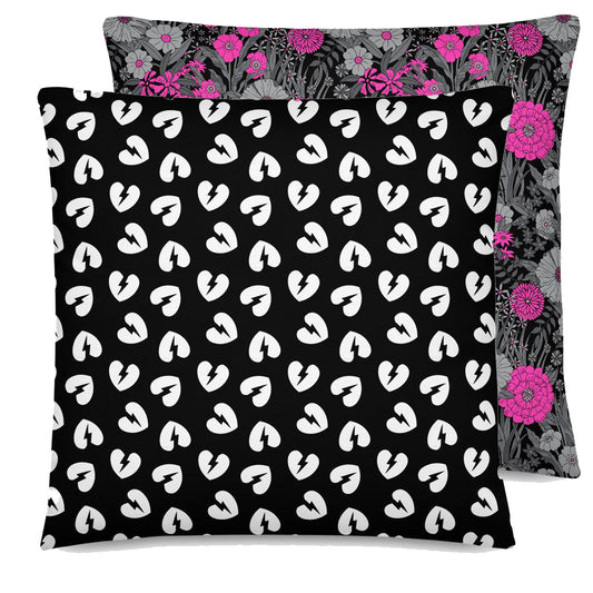 HEARTBREAKER VS. FLORAL CUSTOM CUSHION (COVER)