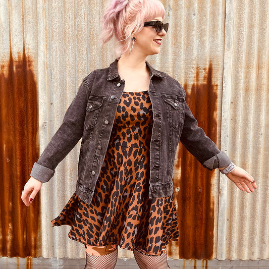 BRONZE ROCK LEOPARD CUSTOM FROCK