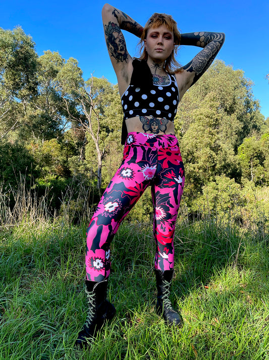 WILD FLOWER CUSTOM LEGGINGS