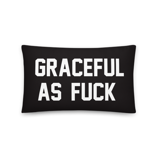 GRACEFUL AS FUCK VS. DITSY DOT CUSTOM CUSHION (COVER)