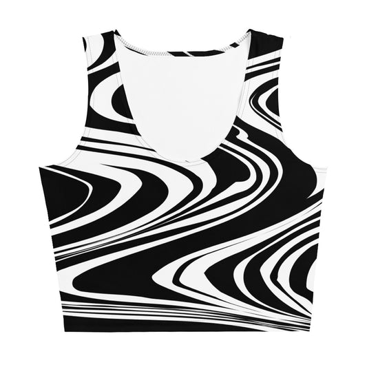 YIN YANG SWIRL CUSTOM CROP TANK