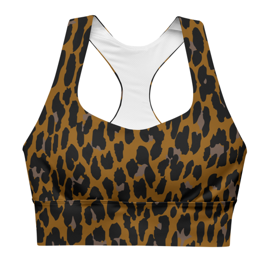BRONZE LEOPARD CUSTOM LONGLINE ALT BRA TOP