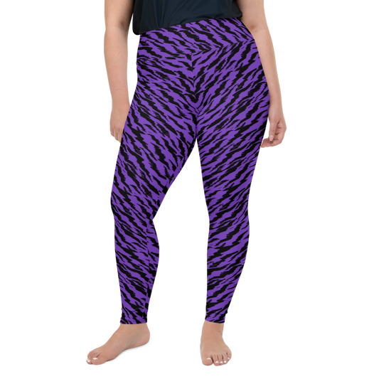 PURPLE TIGER-LIGHTNING CUSTOM LEGGINGS+