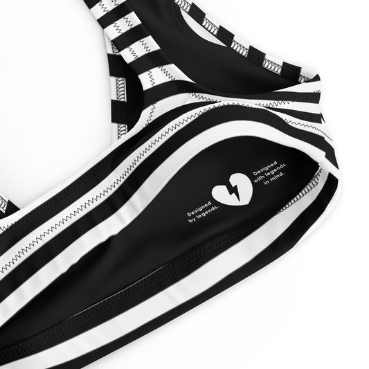 REBELLE STRIPE CUSTOM ALT BRA TOP