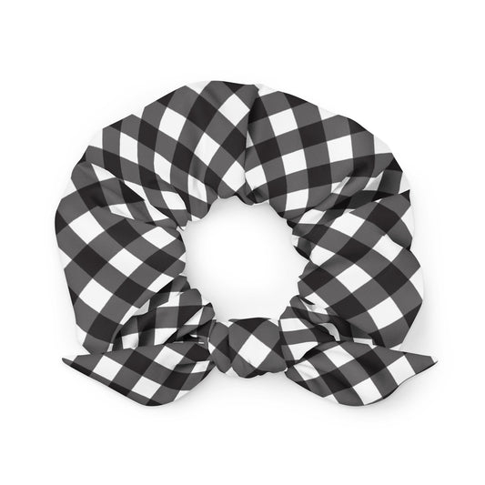 QUINTESSENTIAL CHECKED CUSTOM SCRUNCHIE